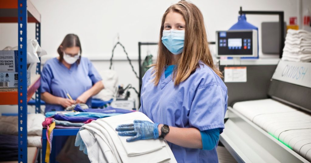 Scenes of Hygienic Hospital Linen